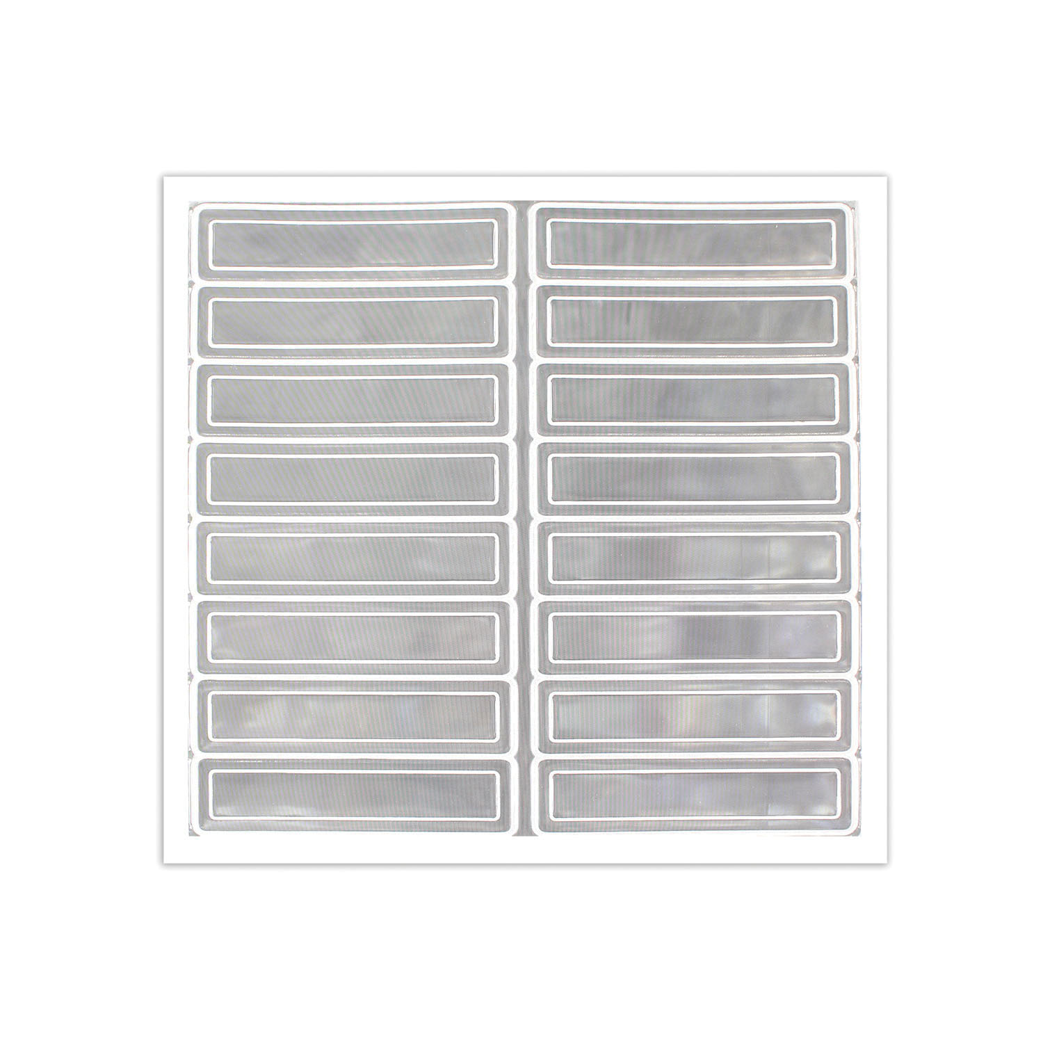 STICKER HAT HARD 4IN 1IN WHT ADH VINYL