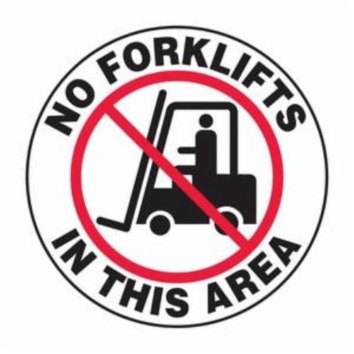 SIGN FL 17IN BK ON WHT ADH VINYL TEXT