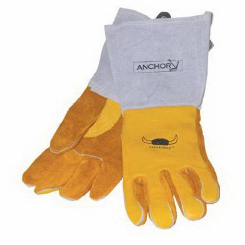 GLOVES WELDING L GR COWHIDE LTHR GLD