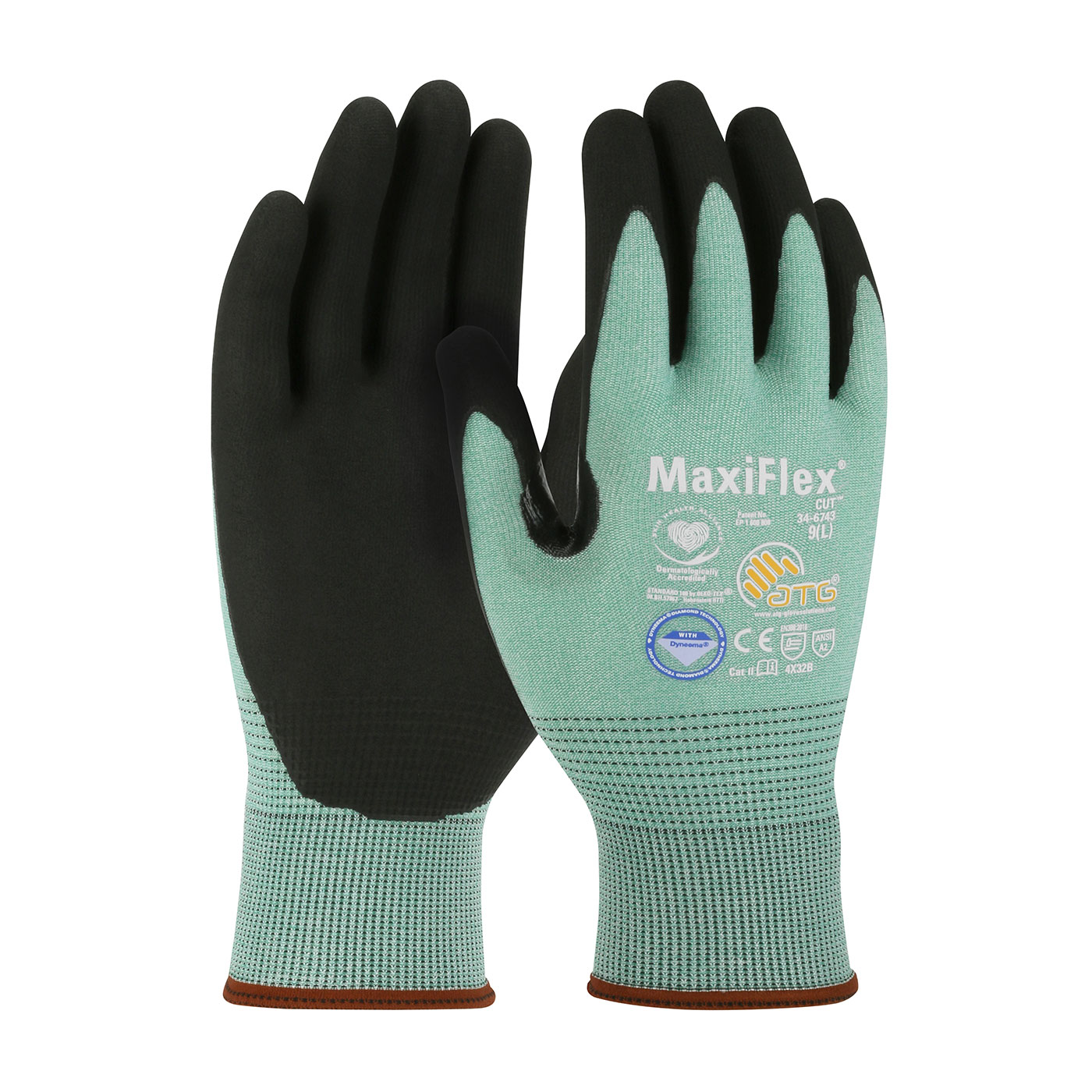 GLOVES CUT-RESISTANT 2XL NITRILE A2 9IN