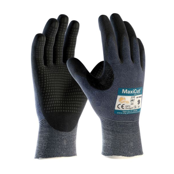 GLOVES RESISTANT CUT 2XL BK/BL 9.84IN A3