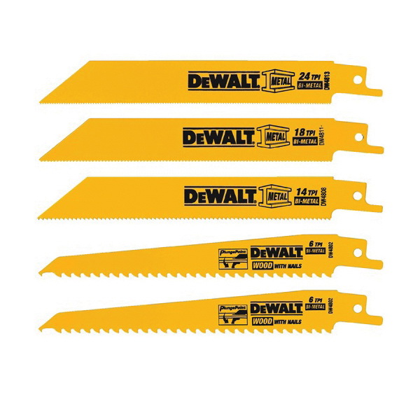 SET BL SAW RECIPROCATING 5 6/18 TPI YEL