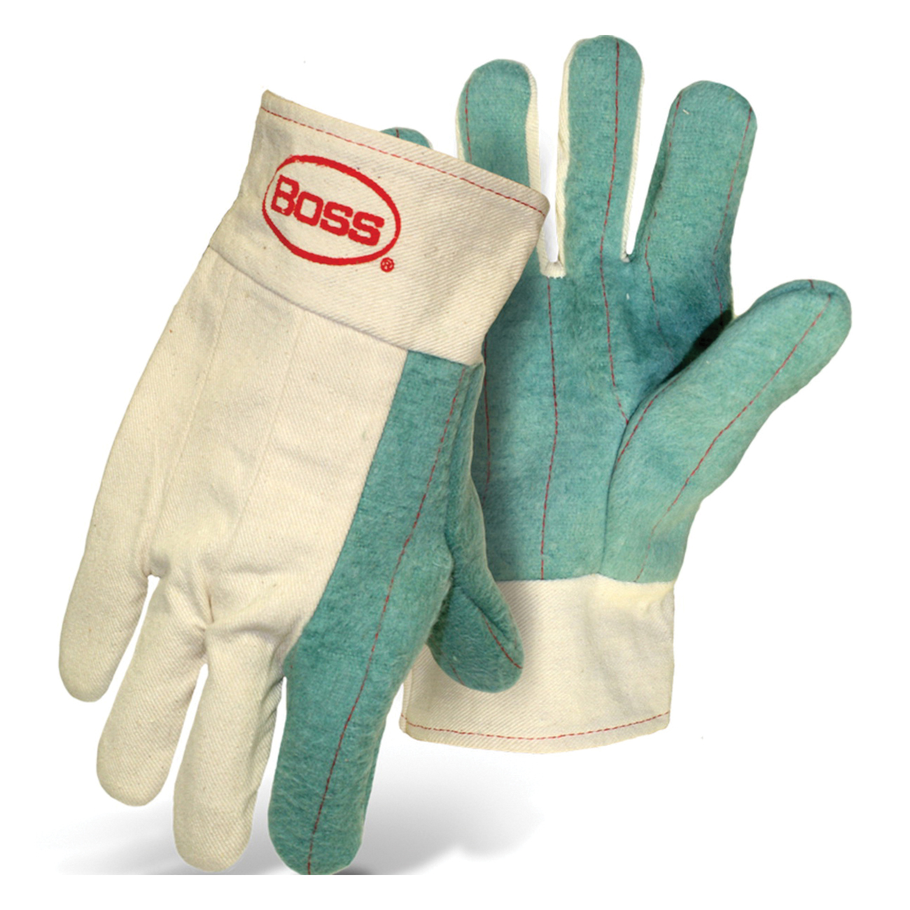 GLOVES MILL HOT L COTTON GRN/NAT HEAT