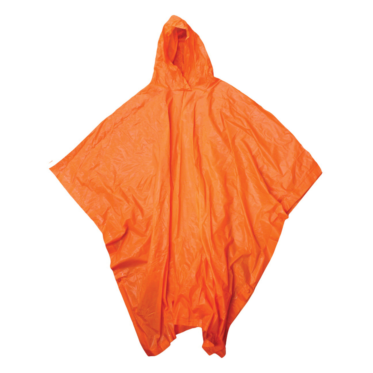 PONCHO RAIN UNIV 80IN ORN 0.1 MM VINYL