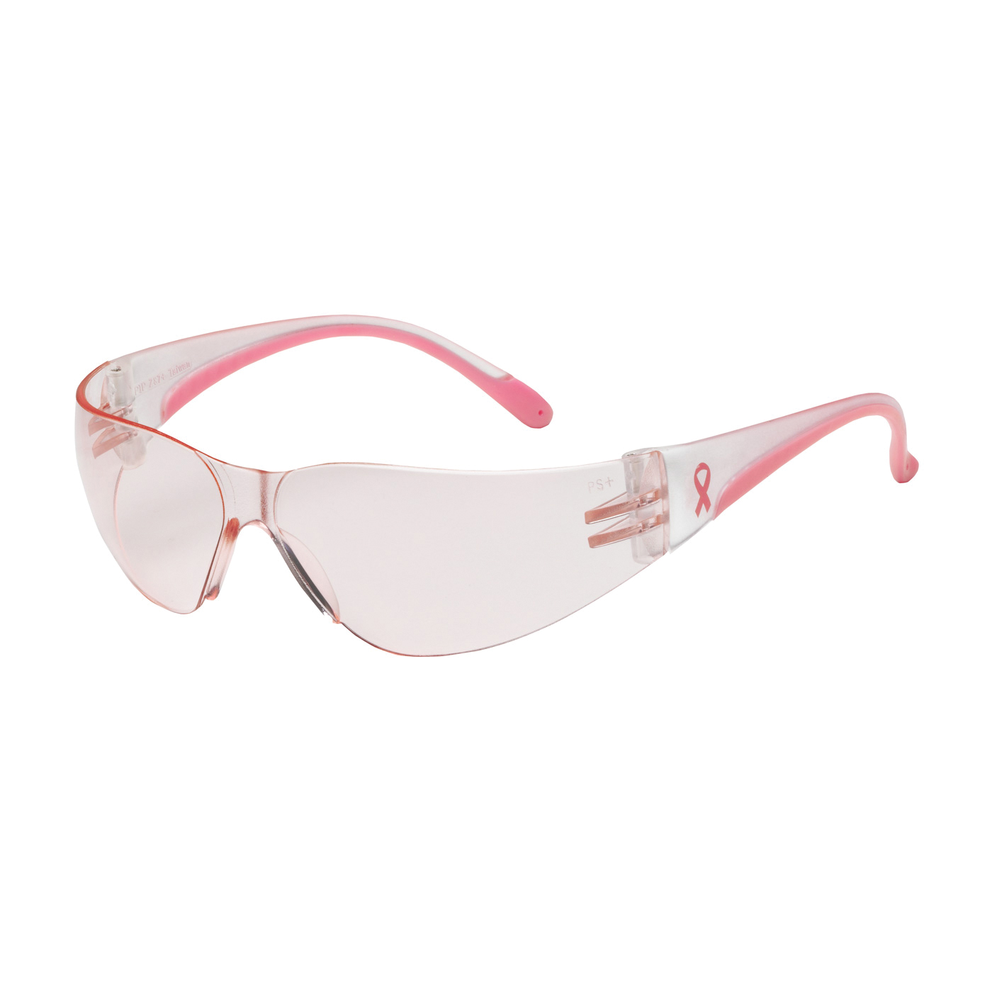 GLASSES PROT A-SCRATCH PINK RIMLESS UNIV