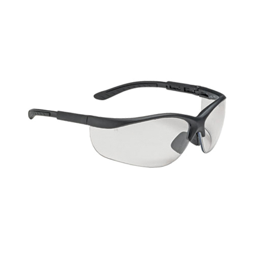 GLASSES PROT A-FOG CLEAR SEMI-RIMLESS BK