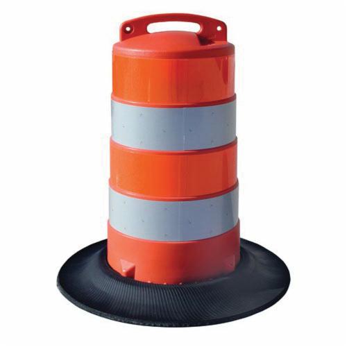 BARREL TRFC 20.7IN 40IN ORN/WHT POL THN