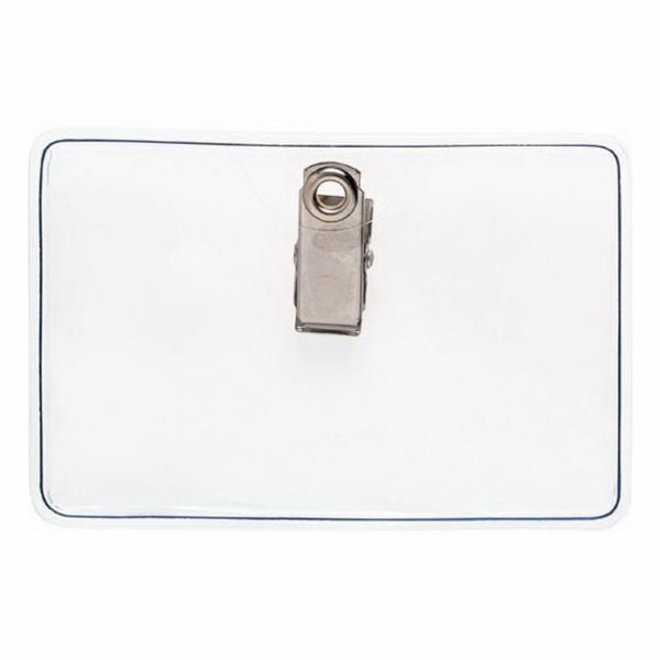 HOLDER BADGE 3-5/8IN 2-3/8IN VINYL CLEAR