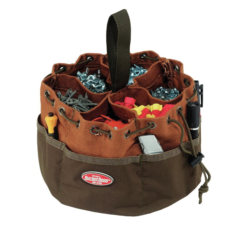 BAG PRCHT 10IN 10IN 6-1/2IN 19 CANVAS BR