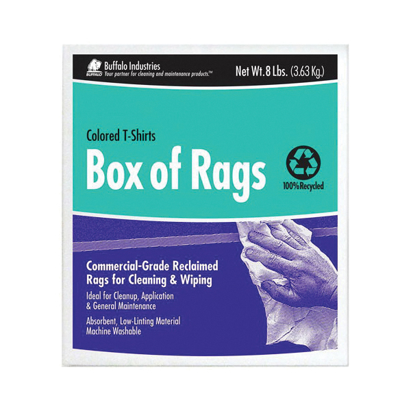 RAG 20IN 16IN RECYCLED COTTON WHT 50LB