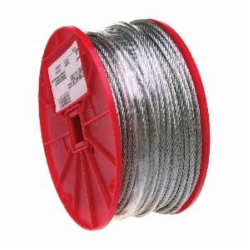 CABLE 1/8IN 500FT 7X7 340LB GALVS