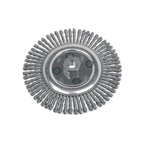 BRUSH WHL 4IN 0.02IN CBL TWIST KNOT CS