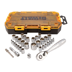 SOCKET SET METRIC/IMPRL 6 1/4 IN 3/8 IN