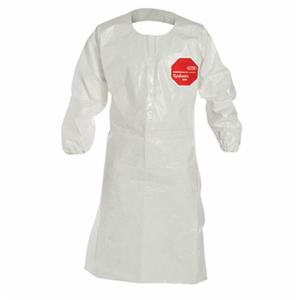 APRON RESISTANT CHEMICAL 2XL WHT 6 TAPED