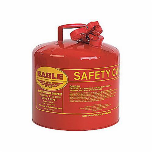 CAN 5 GAL SAFETY RED PLUNGER TYPE