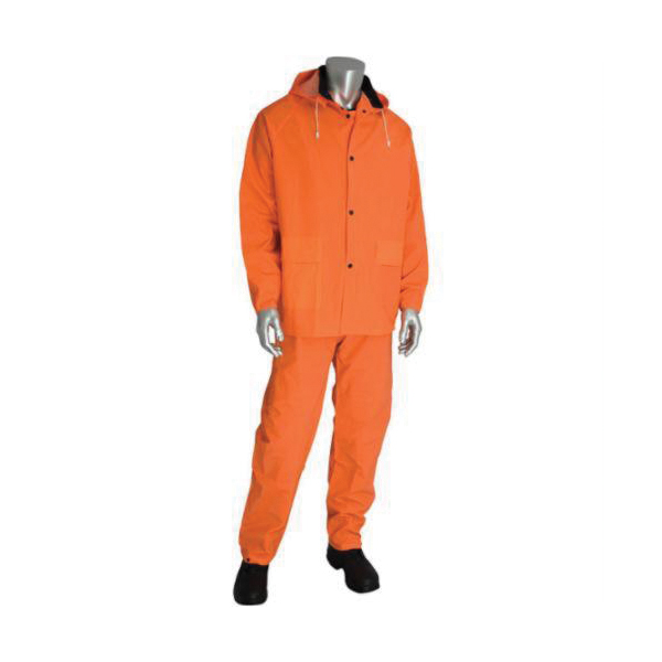 RAINSUIT 3-PIECE PVC/POLYESTER .35MM