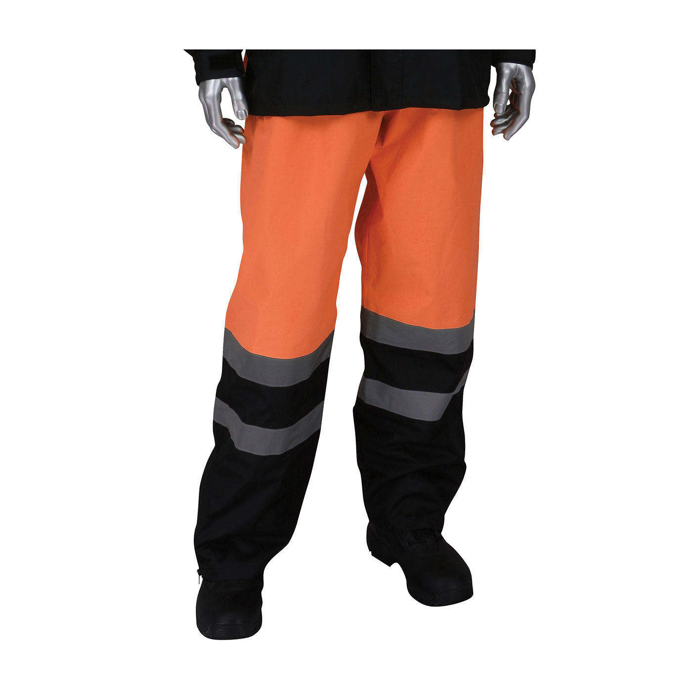 PANT RAIN 13.8IN 44.9IN BK/HI-VIZ ORN