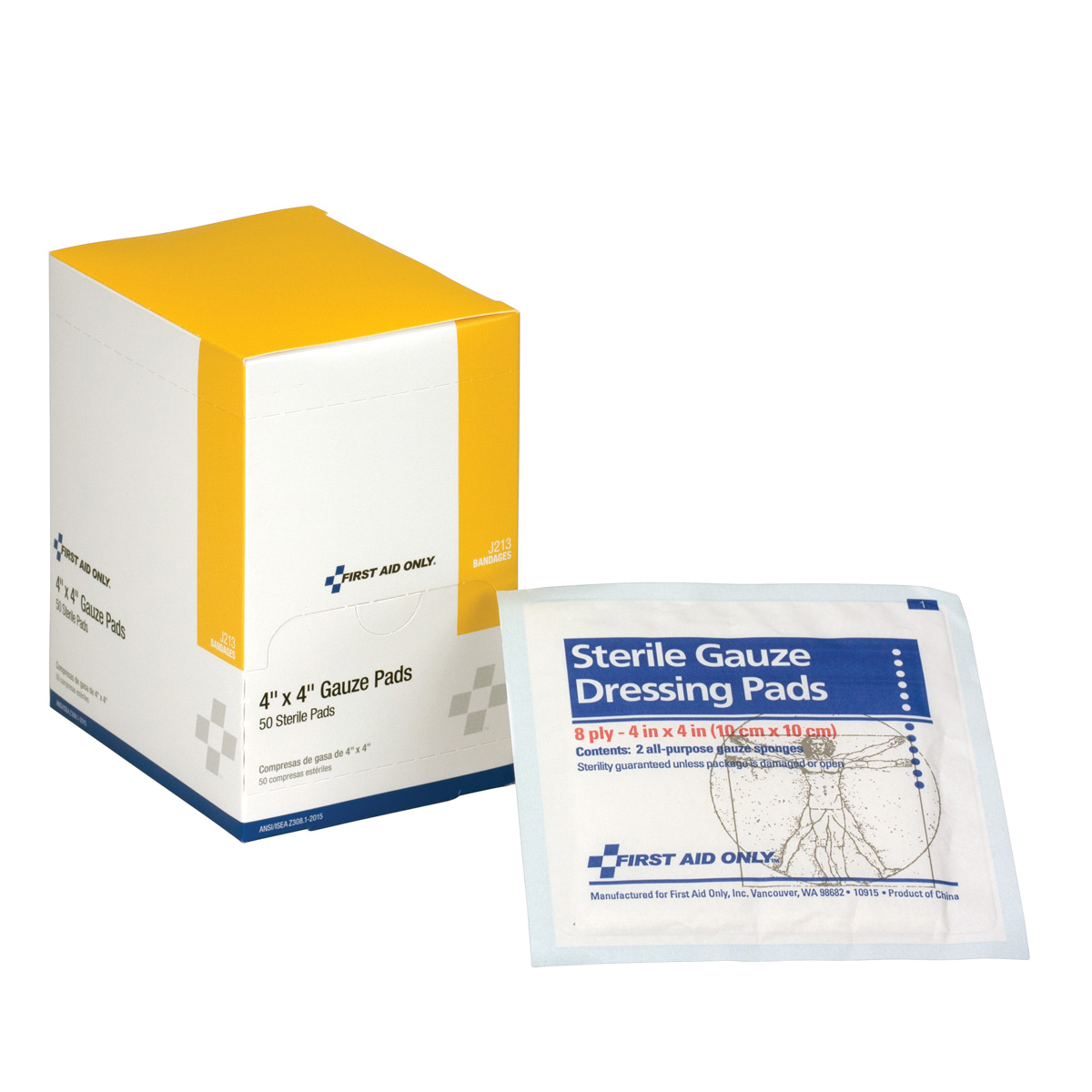 PAD GAUZE 4X4IN GAUZE BOX WHT STERILE
