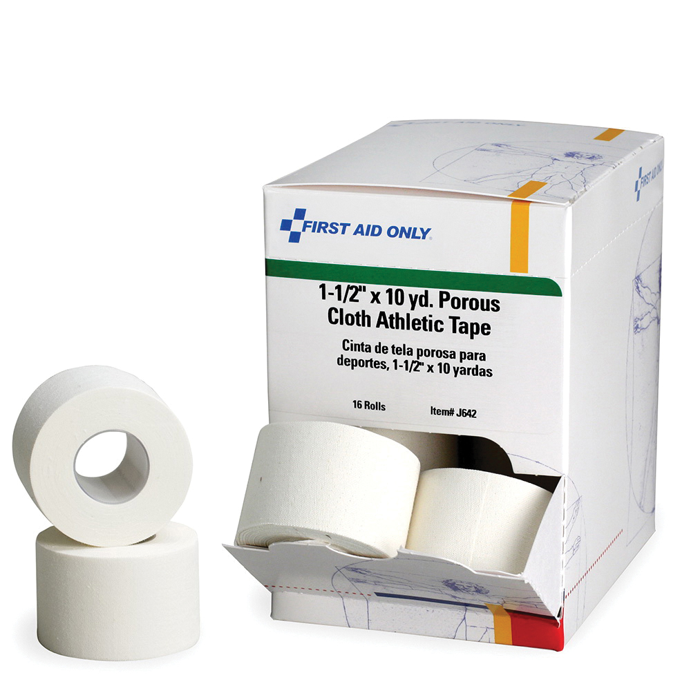 TAPE ADH AID FIRST 1-1/2IN 10YD WHT BOX