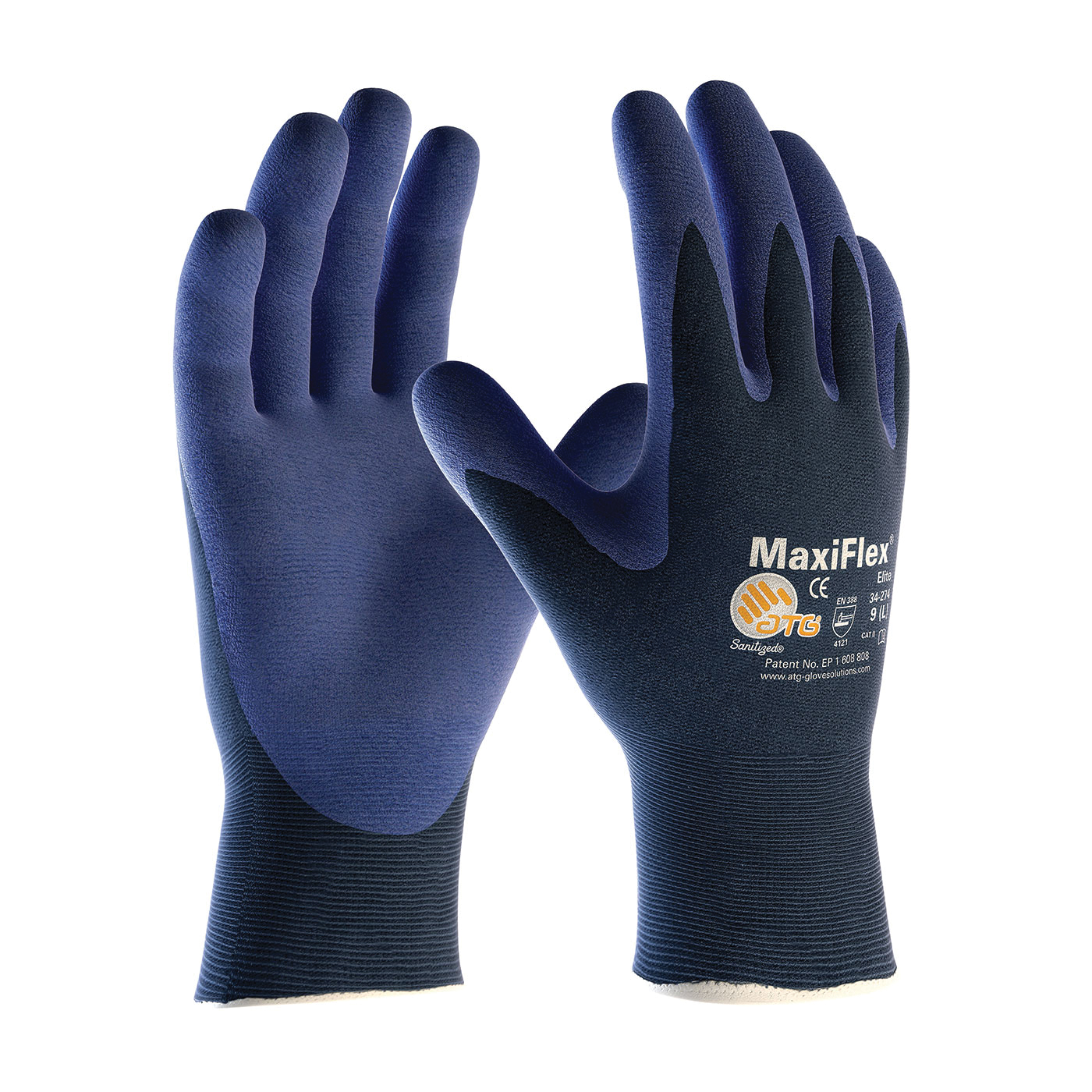 GLOVES GP CTD M MICROFOAM NITRILE NYL BL