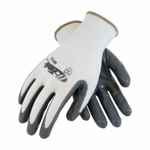 GLOVES GP CTD L NYL NYL GRA/WHT NYL
