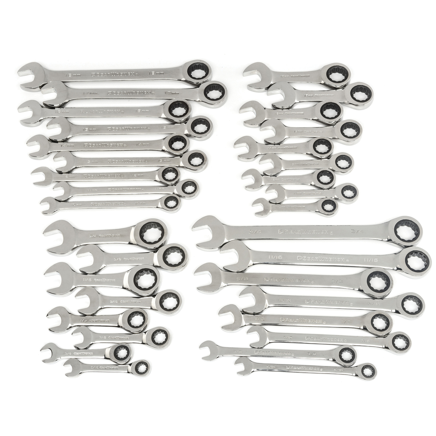 COMBINATION WRENCH SET METRIC/IMPRL 34