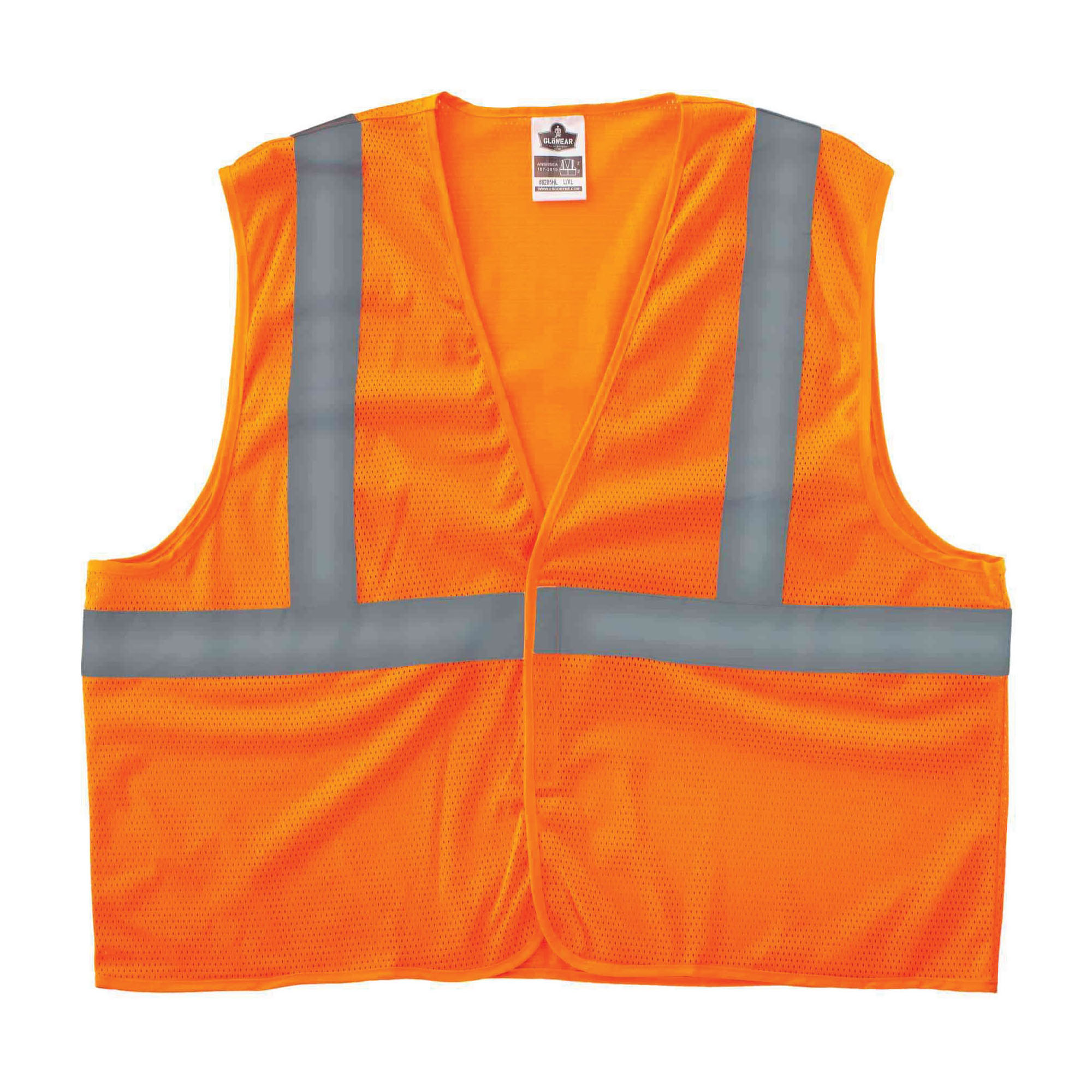 VEST ECONO SUPER 2XL/3XL HI-VIZ ORN SIL