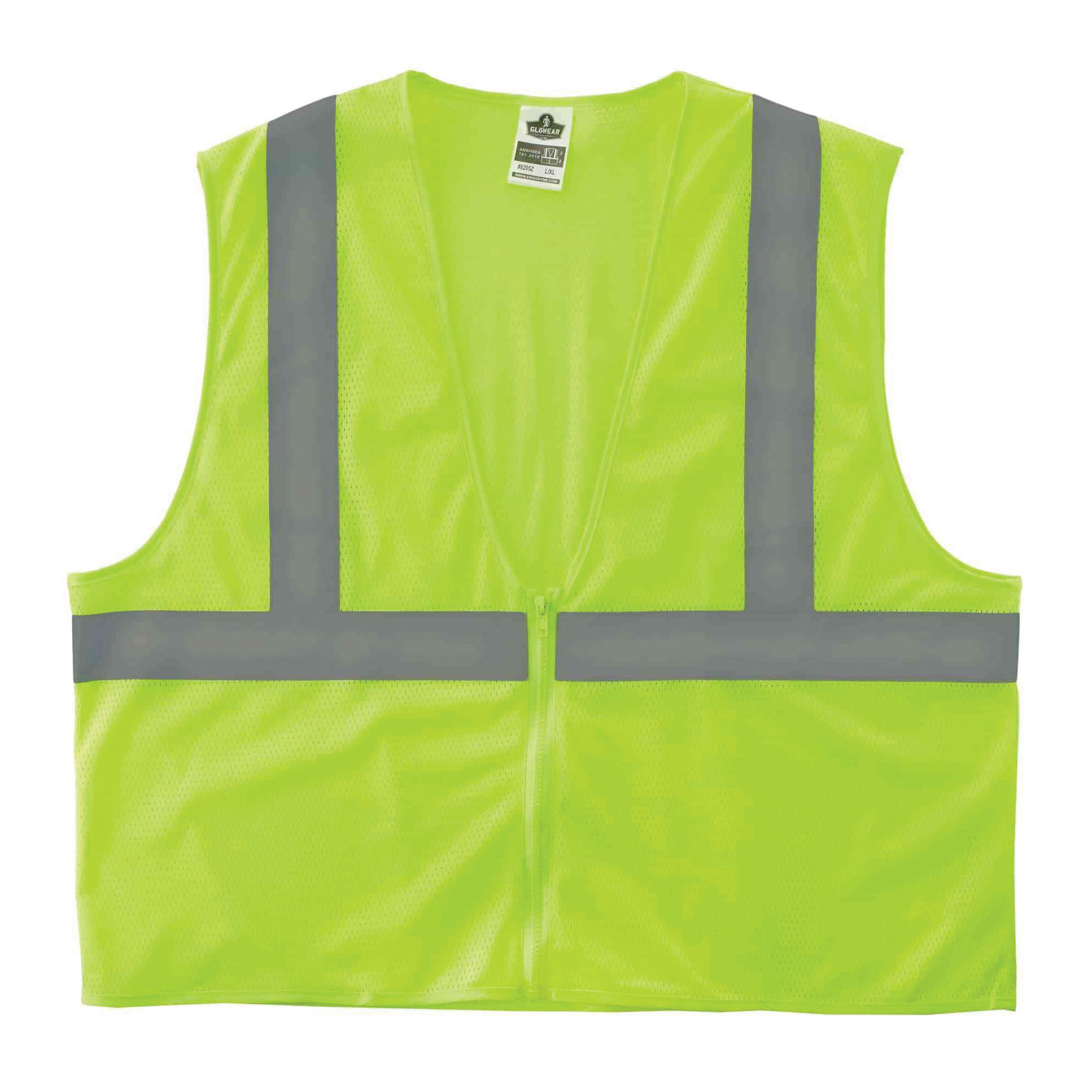 VEST ECONO SUPER L/XL HI-VIZ LIME SIL