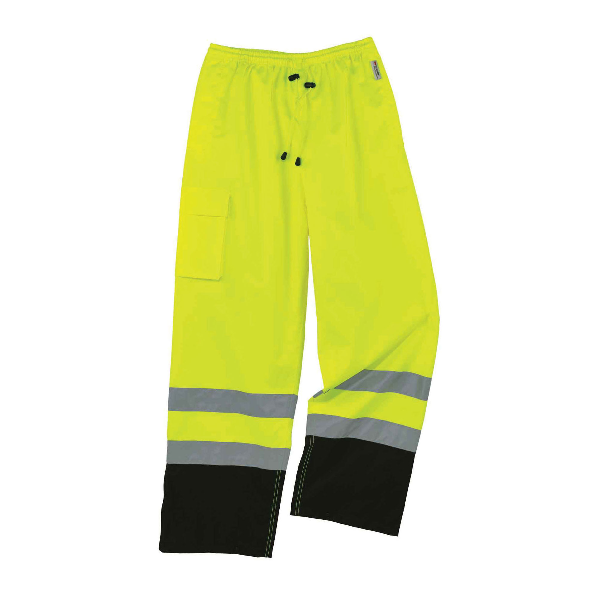 PANT RAIN 48 TO 50IN HI-VIZ LIME/BK 4XL