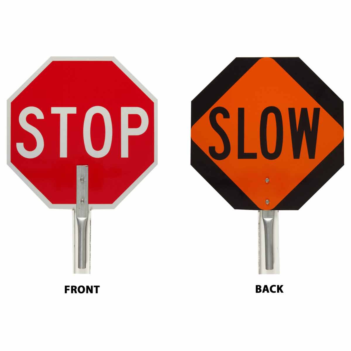 PADDLE CTRL TRFC STOP SLOW/SLOW AL 18IN