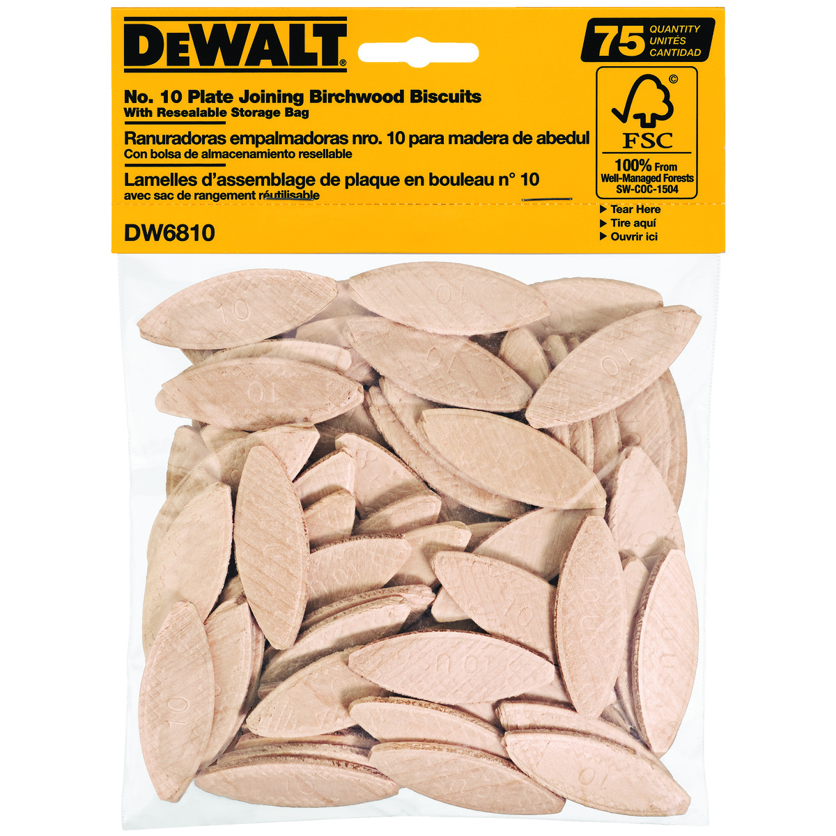 BISCUIT JOINING SZ 10 BEACH WOOD