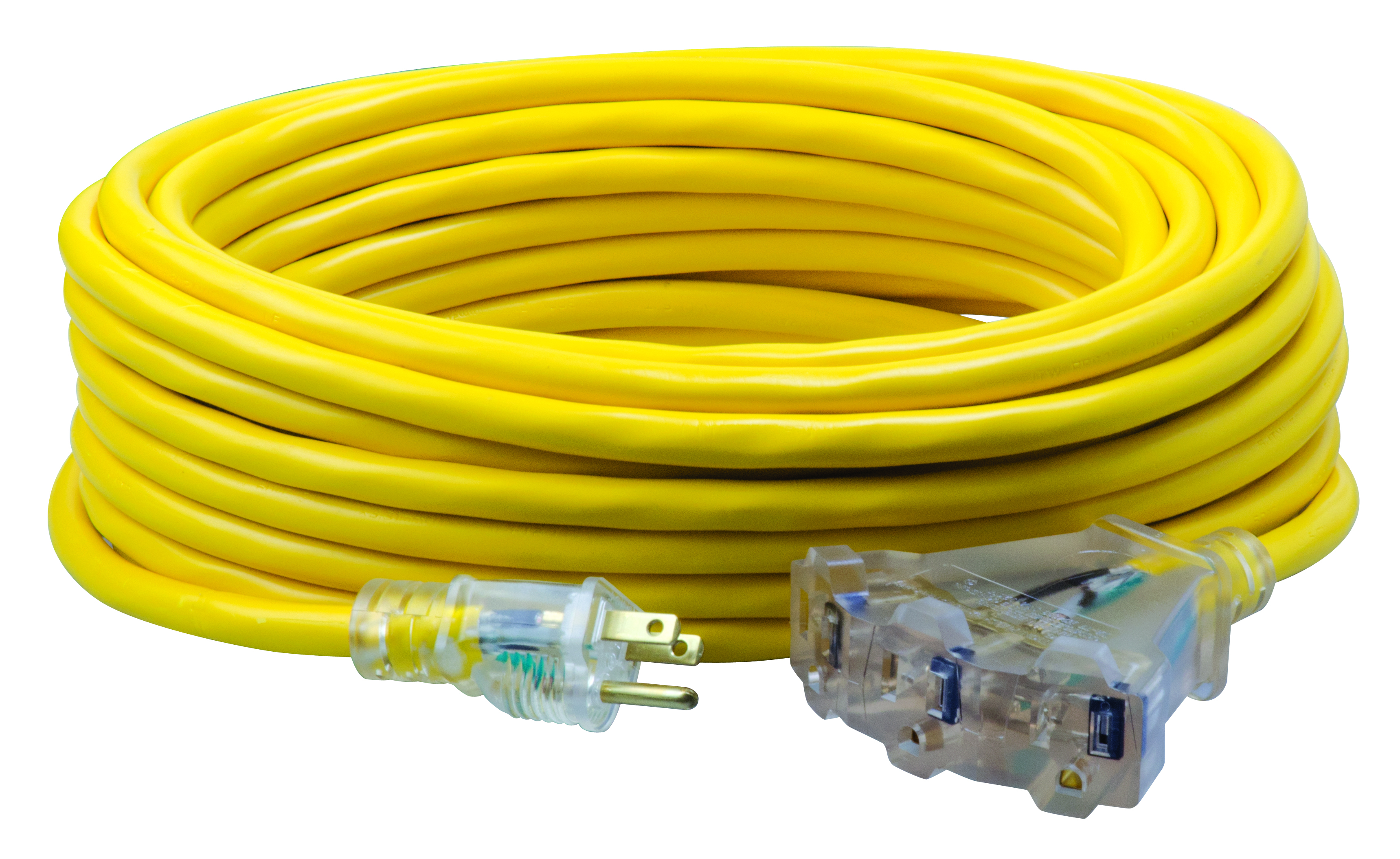 CORD 50FT TRI-SOURCE 12/3  SJTW YELLOW