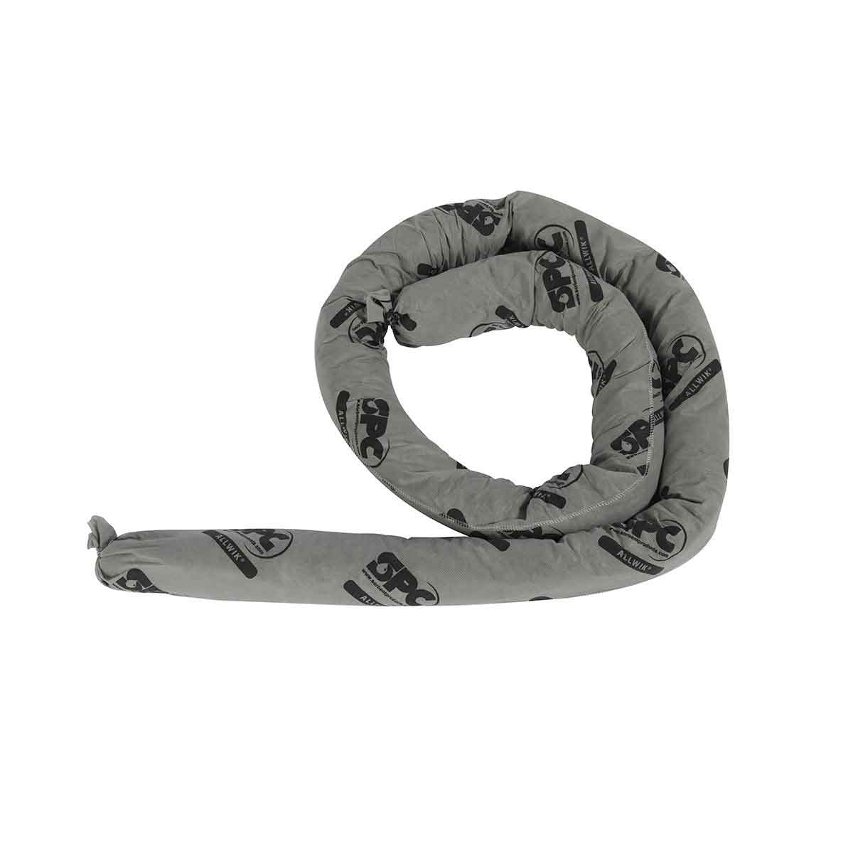 SOCK ABSORBENT 3IN 8FT 12GAL UNIV PP GRA