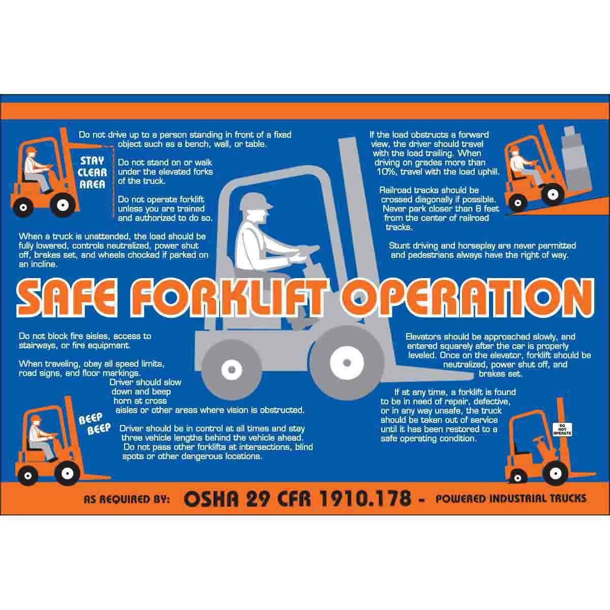 CHART WALL SAF ENG [SAFE FORKLIFT OPN]