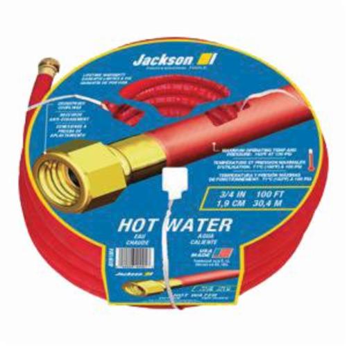 HOSE WTR HOT 3/4IN 50FT 100PSI BRS/RBR R
