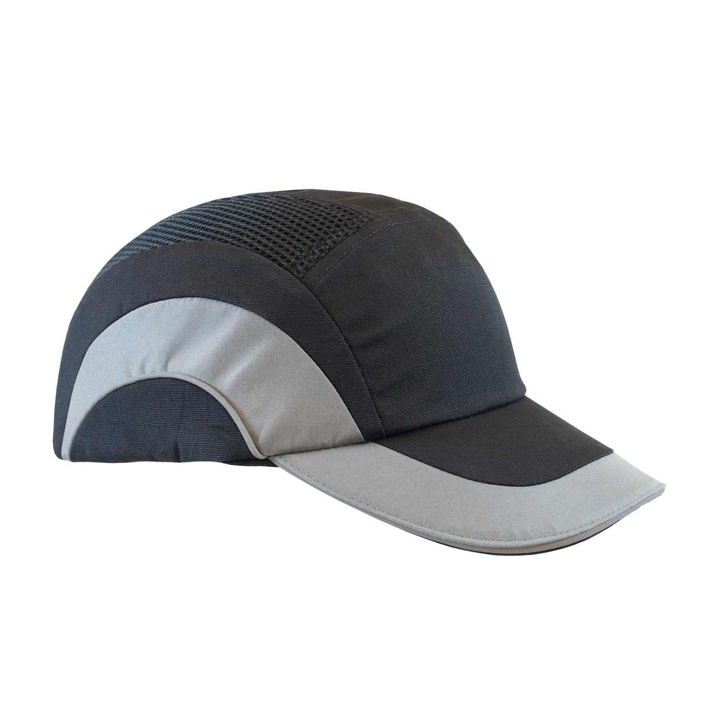CAP BUMP UNIV BK/GRA HDPE/POLYEST/COTTON