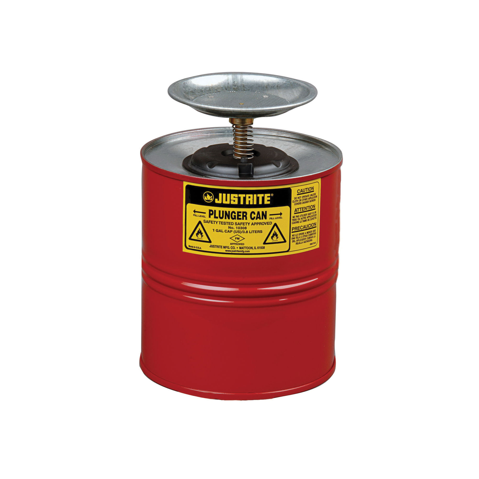 CAN DSPNSG PLGR 1GAL STL R PWD CTD 5IN