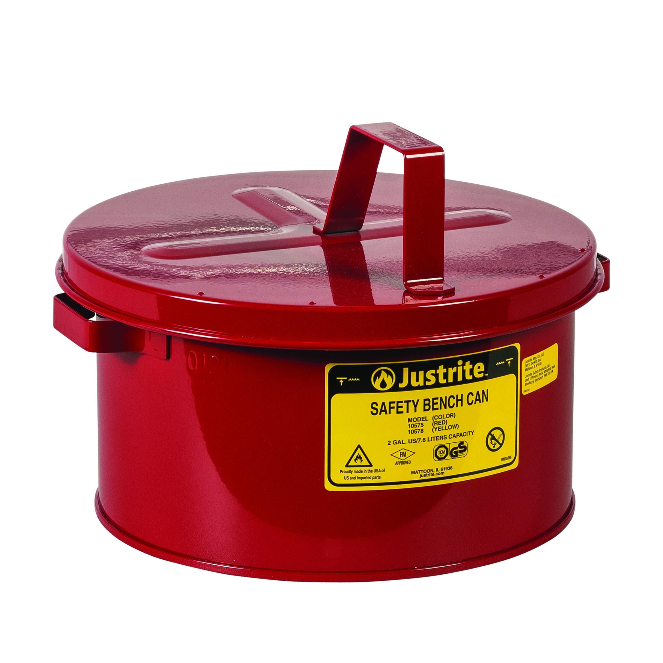 CAN BNCH 2GAL 11-1/2IN 5-7/8IN GALVS R