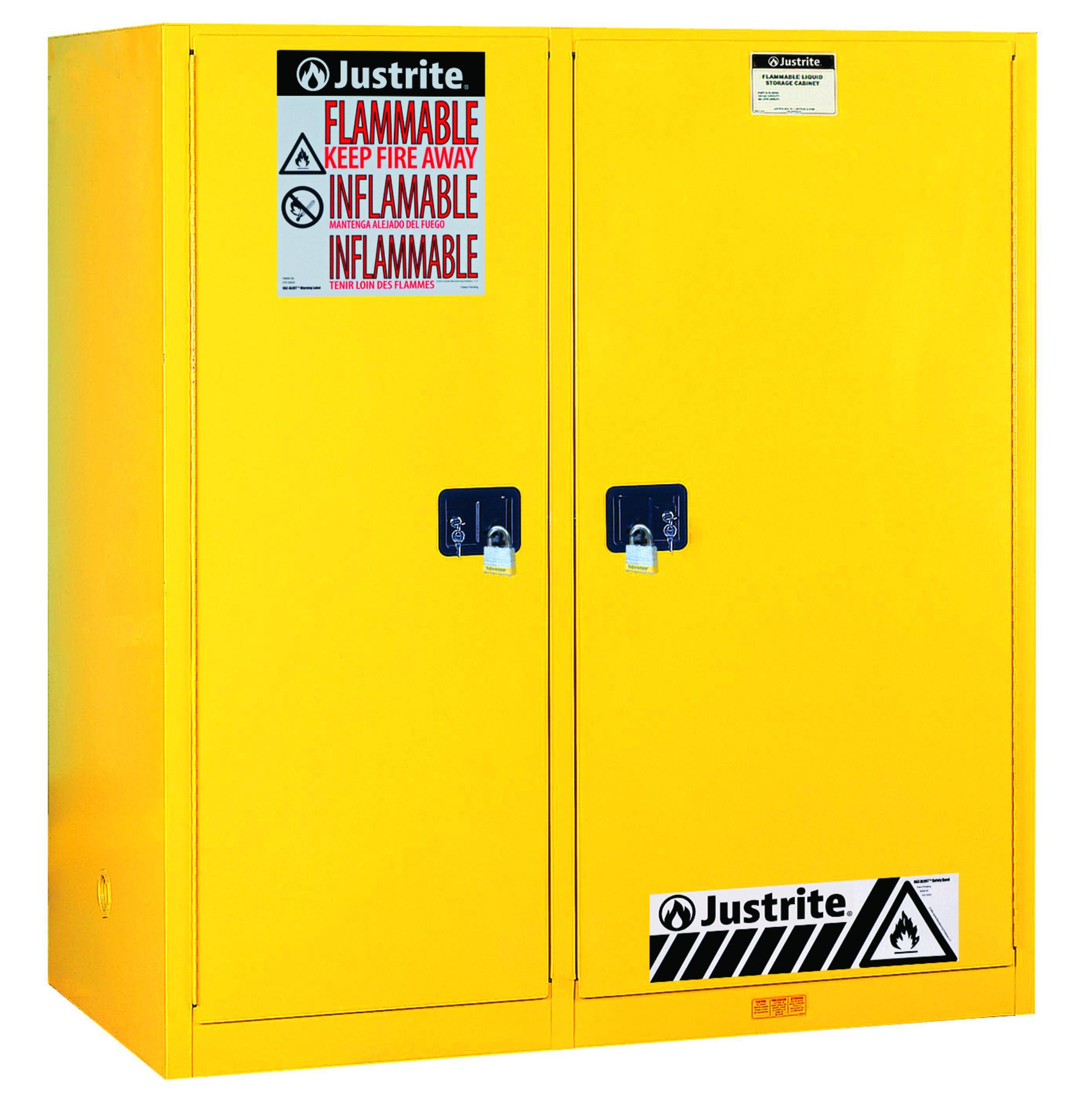 CABINET SAF 115GAL 18 GA CR STL 2 3 YEL