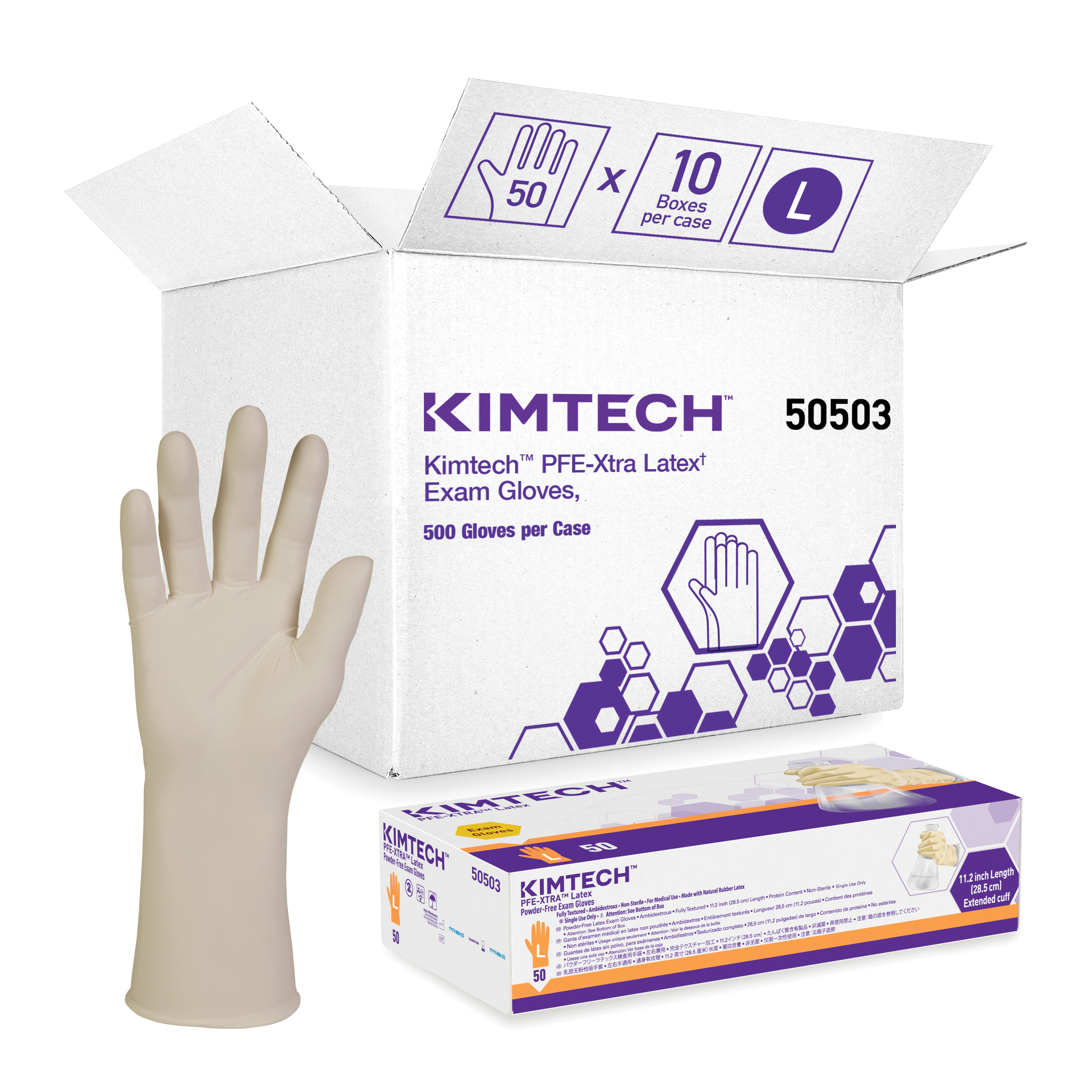 GLOVES DISPOSABLE L NAT RBR LATEX NAT