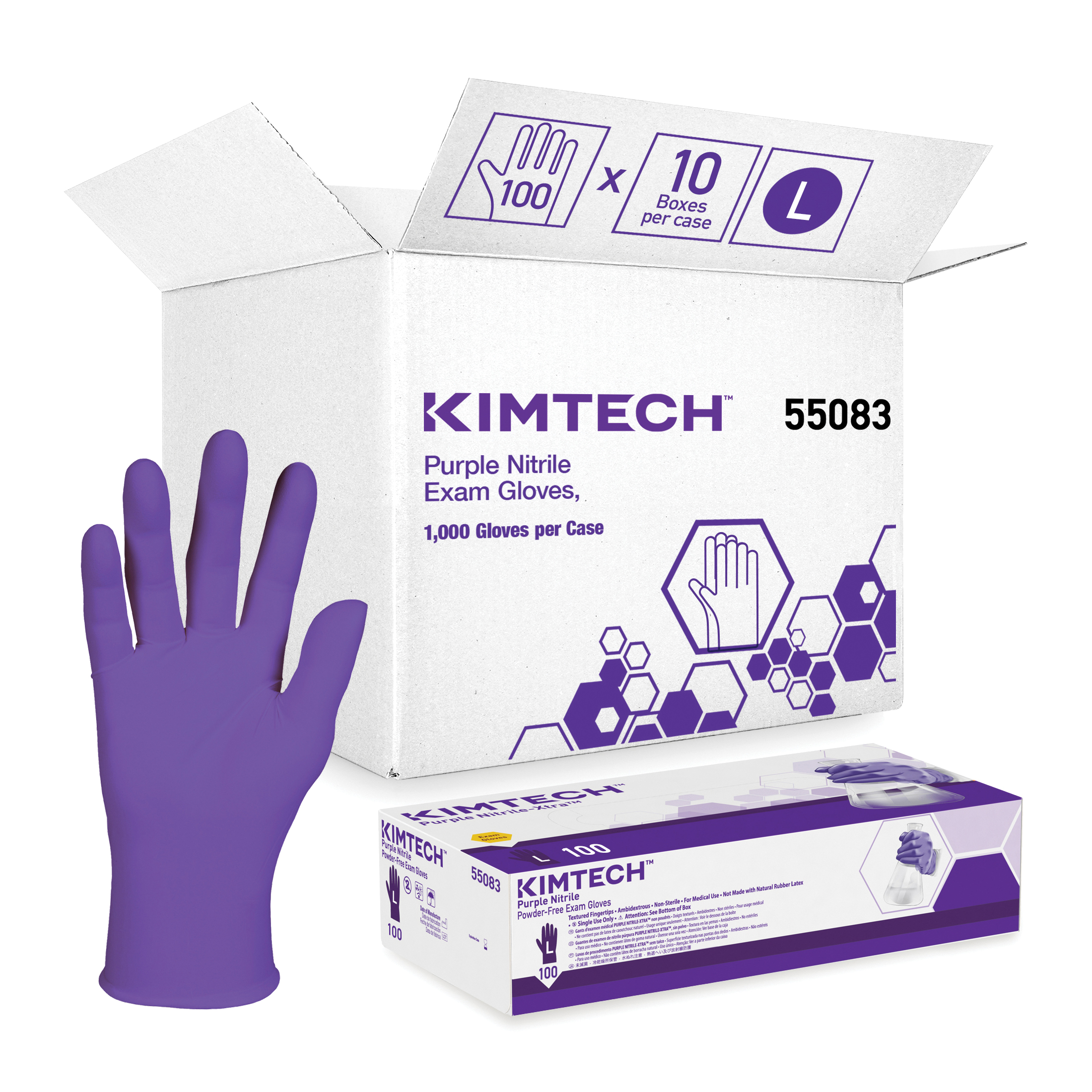GLOVES DISPOSABLE L NITRILE POLYMER PRP