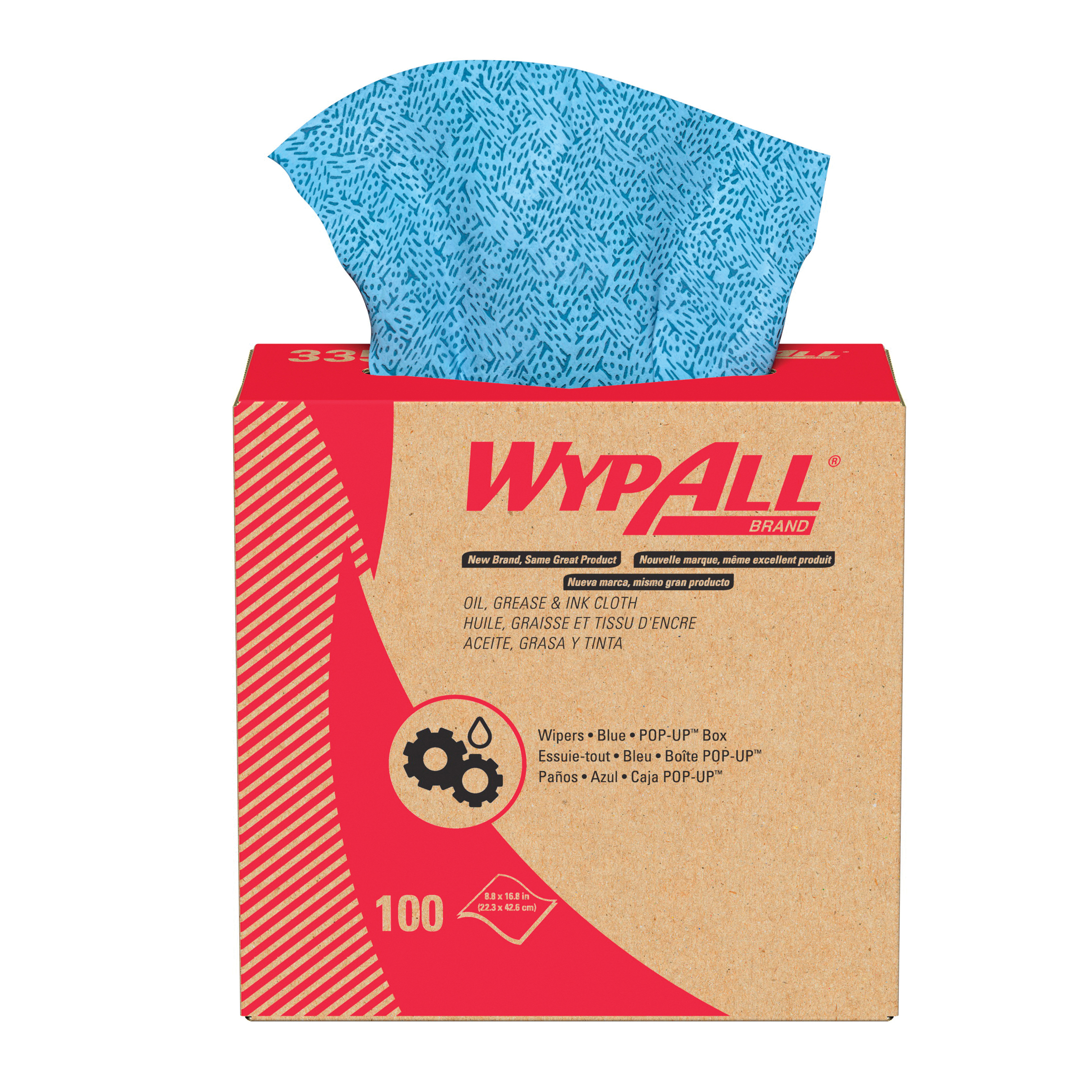 WIPER CLEANING 8.8INW 100 SHEETS BL