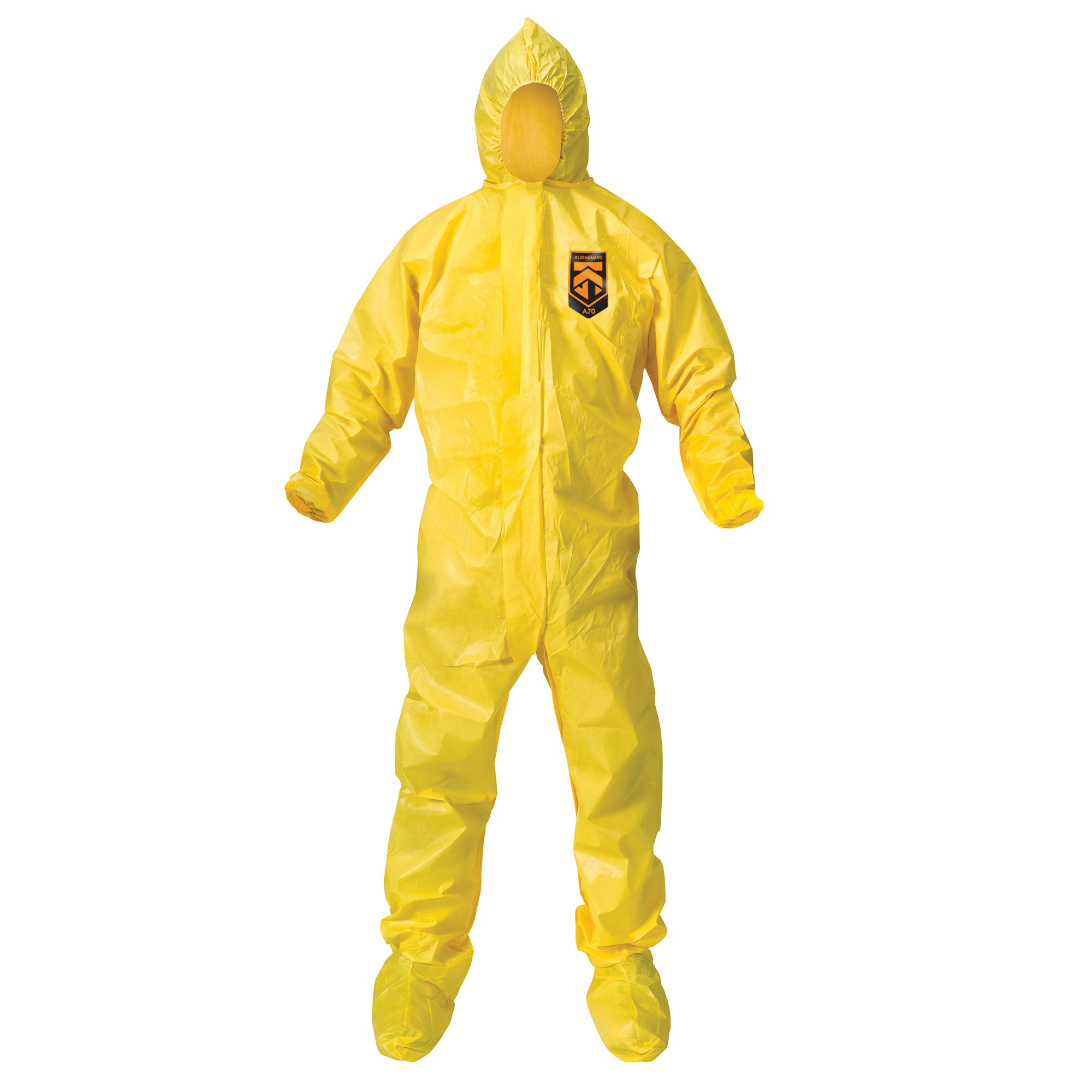 COVERALL A70 CHEM YLW HOOD/BOOT 2XL