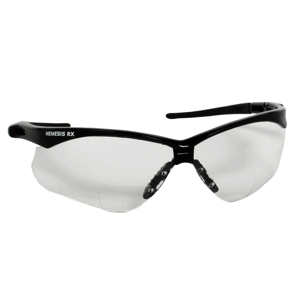 GLASSES SAF RDR +1 CLEAR BK NYL UNIV