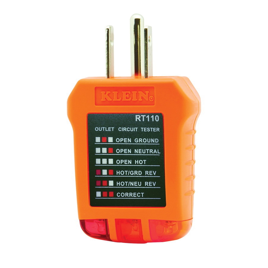 TESTER RCPT GFCI 110/125VAC 50/60HZ 3-W