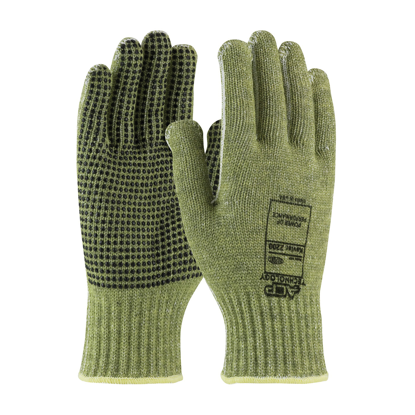 GLOVES CUT-RESISTANT L 1-SIDED PVC DOTS