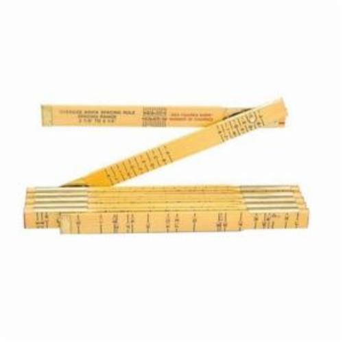 RULE FLDG MASONS IMPRL 16THS 6FT WOOD