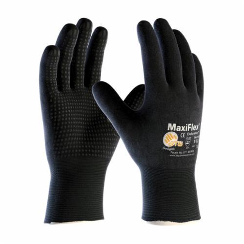 GLOVES GP CTD L MICROFOAM NITRILE BK