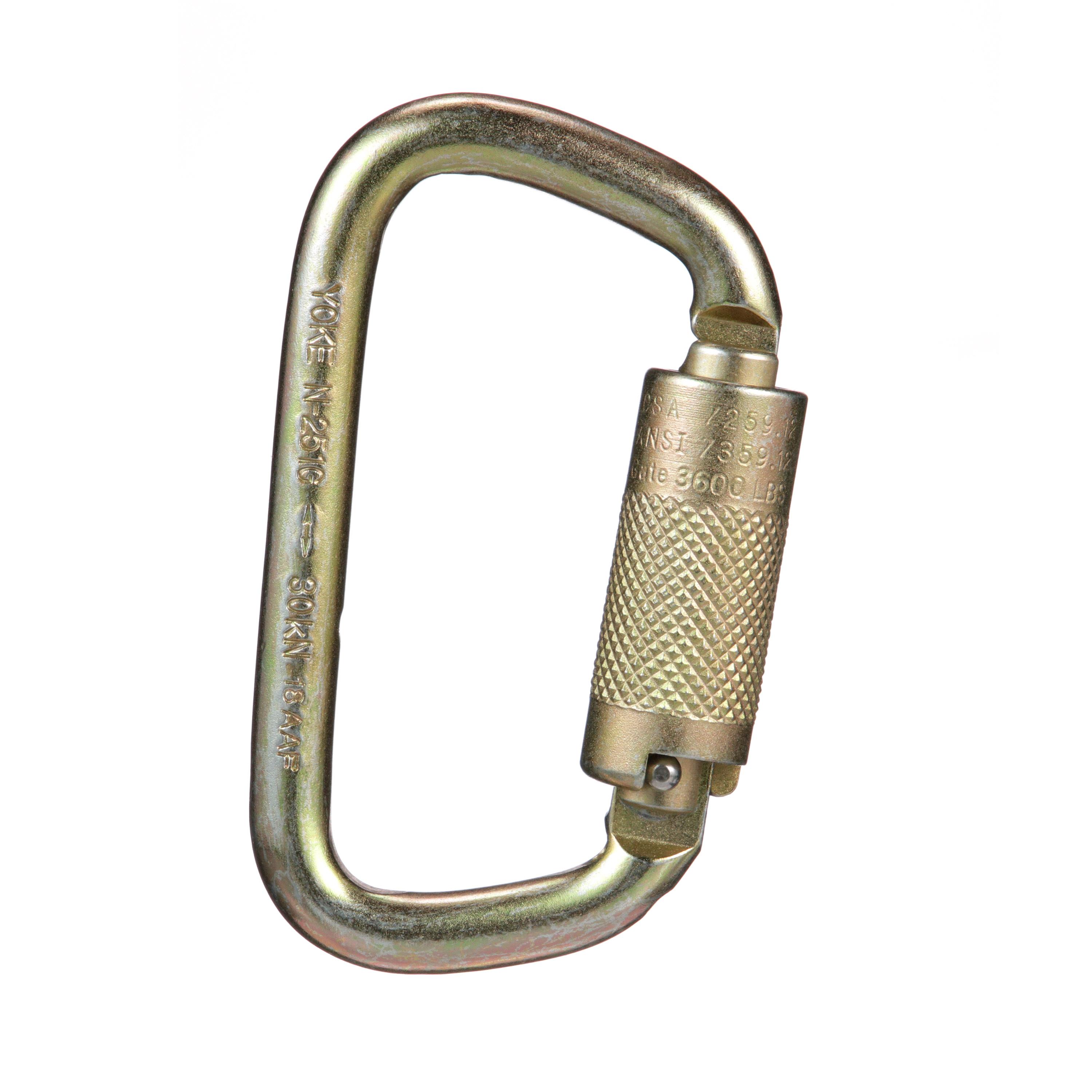 CARABINER 9/16IN AUTO LKG STL