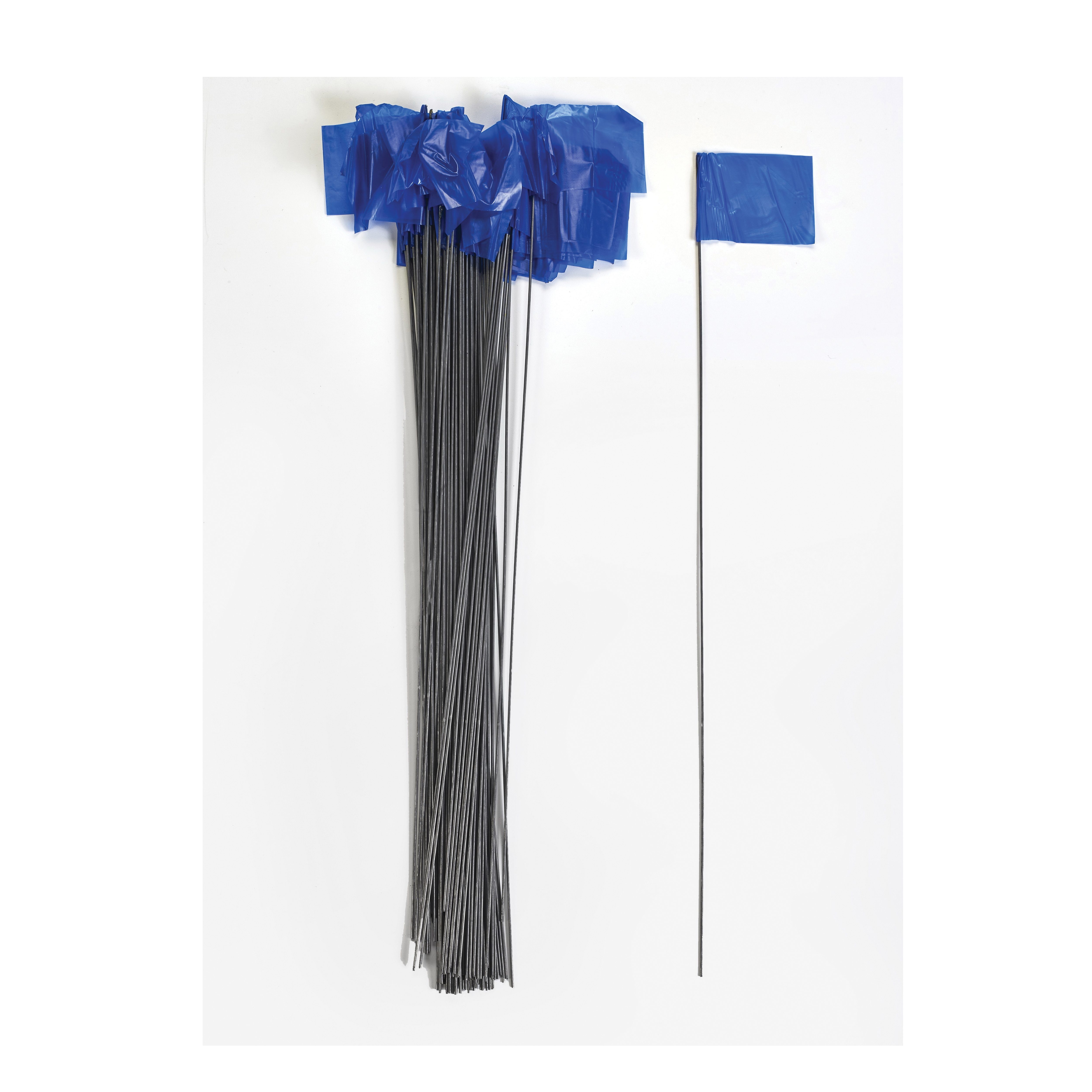 FLAG MARKING W 2-1/2IN 3-1/2IN BL PVC